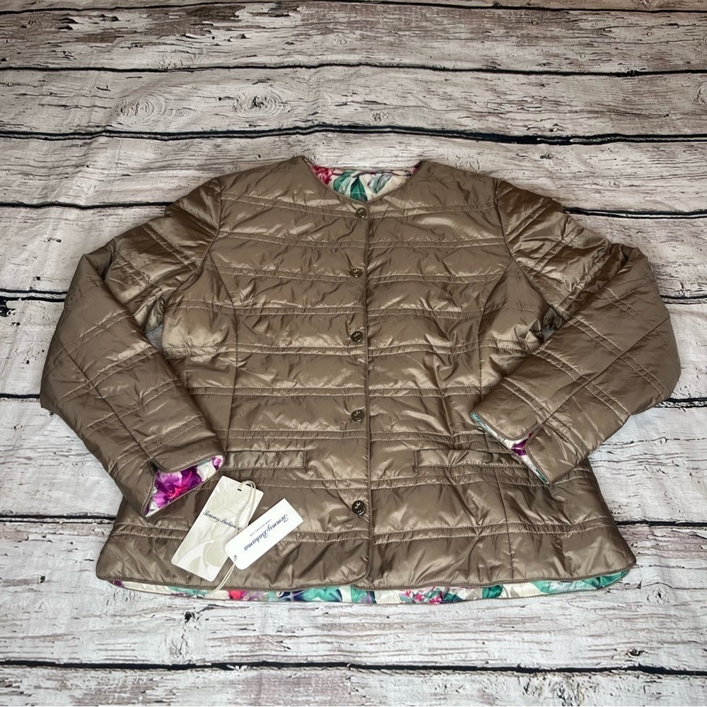 NWT Tommy Bahama Hermosa Reversible Puffer Jacket Size M - Picture 12 of 15